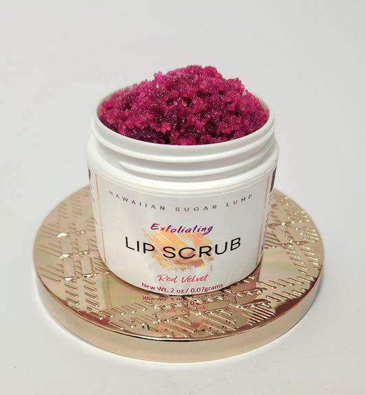 Red Velvet Hawaiian Sugar Lump Lip Scrub